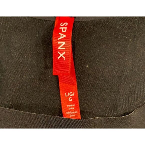 NWT Spanx Sculp Open Bust Mid Thigh Bodysuit Black Large L New - Picture 2 of 5